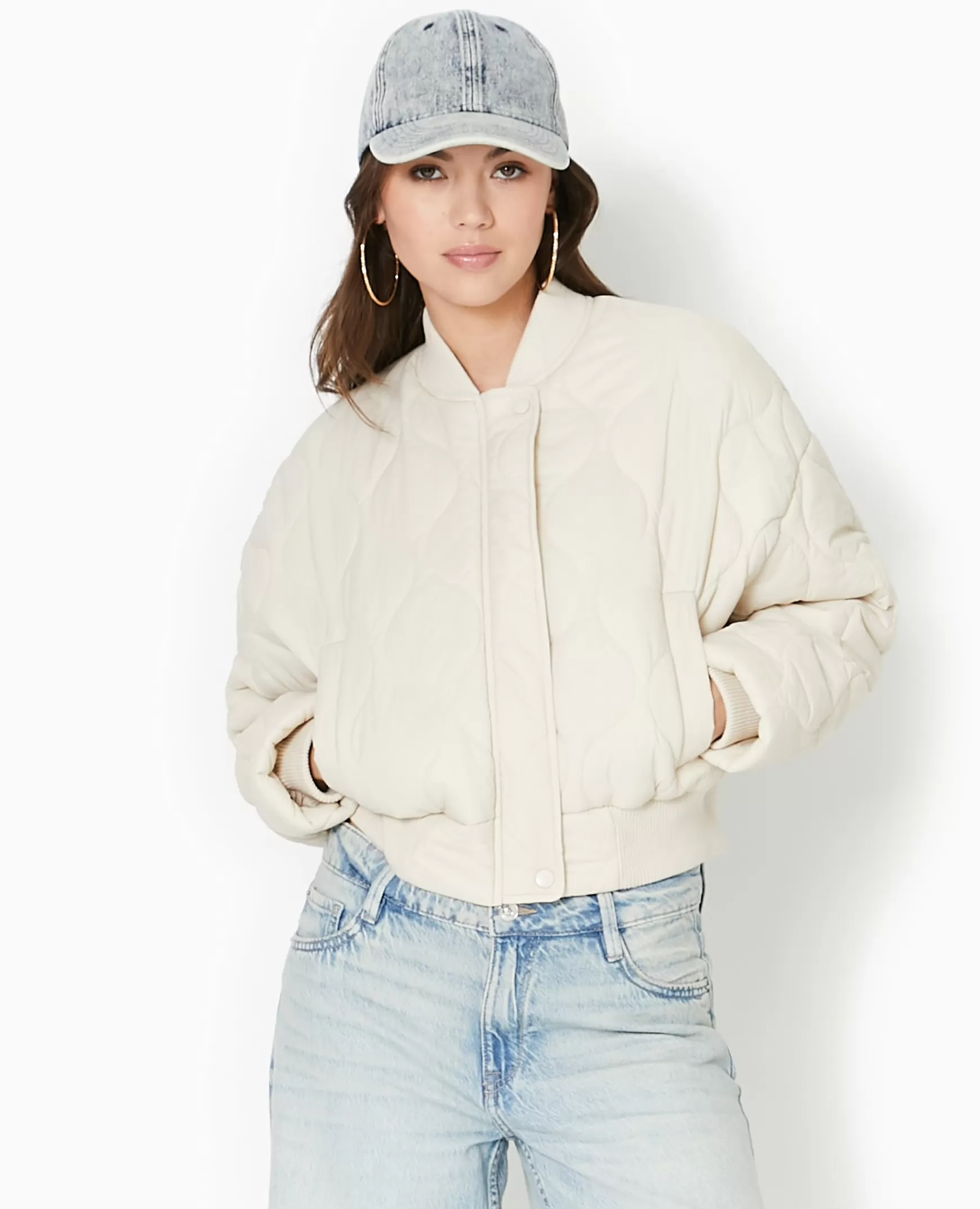 Pimkie Blouson matelass forme bombers - Blanc Shop