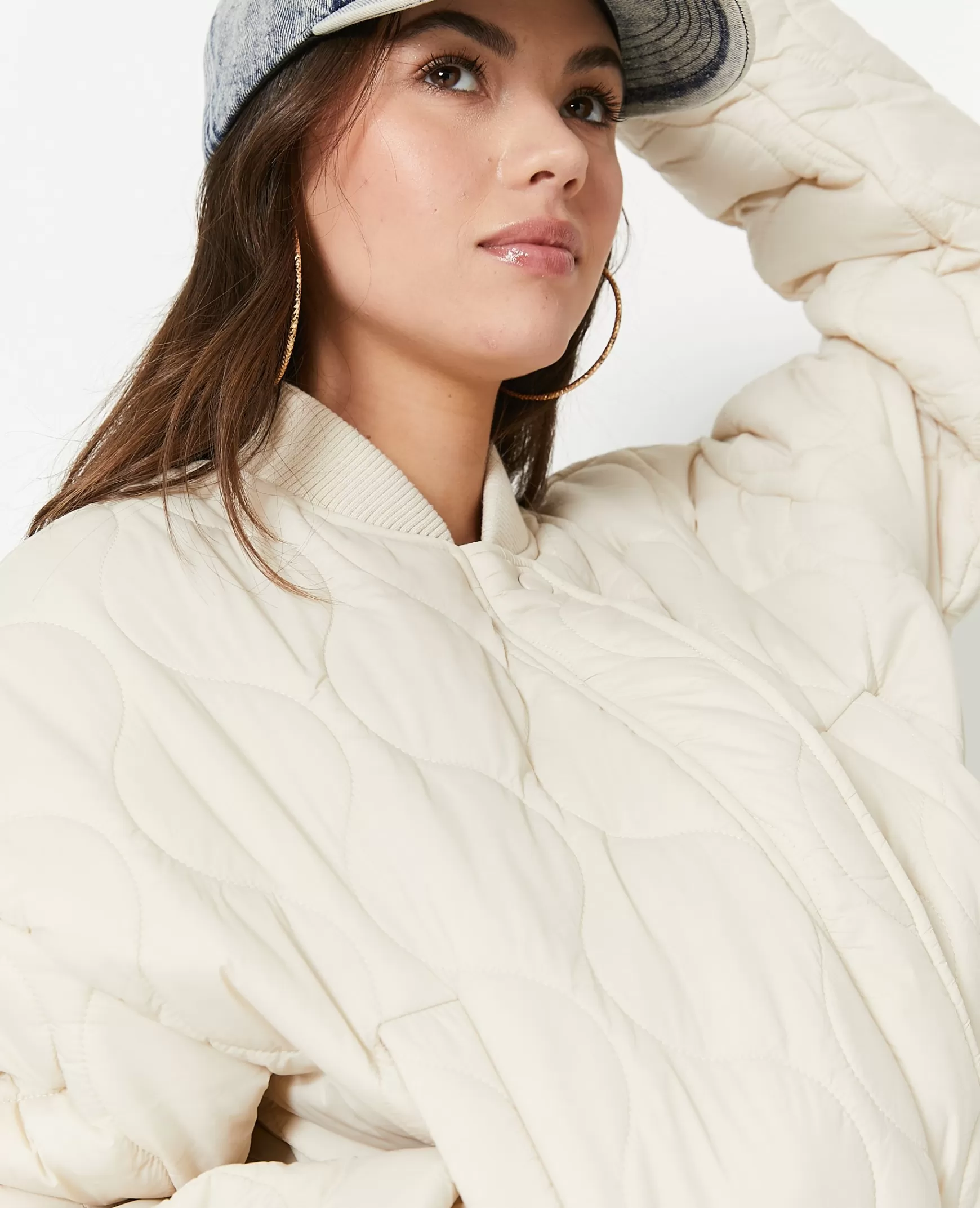 Pimkie Blouson matelass forme bombers - Blanc Shop