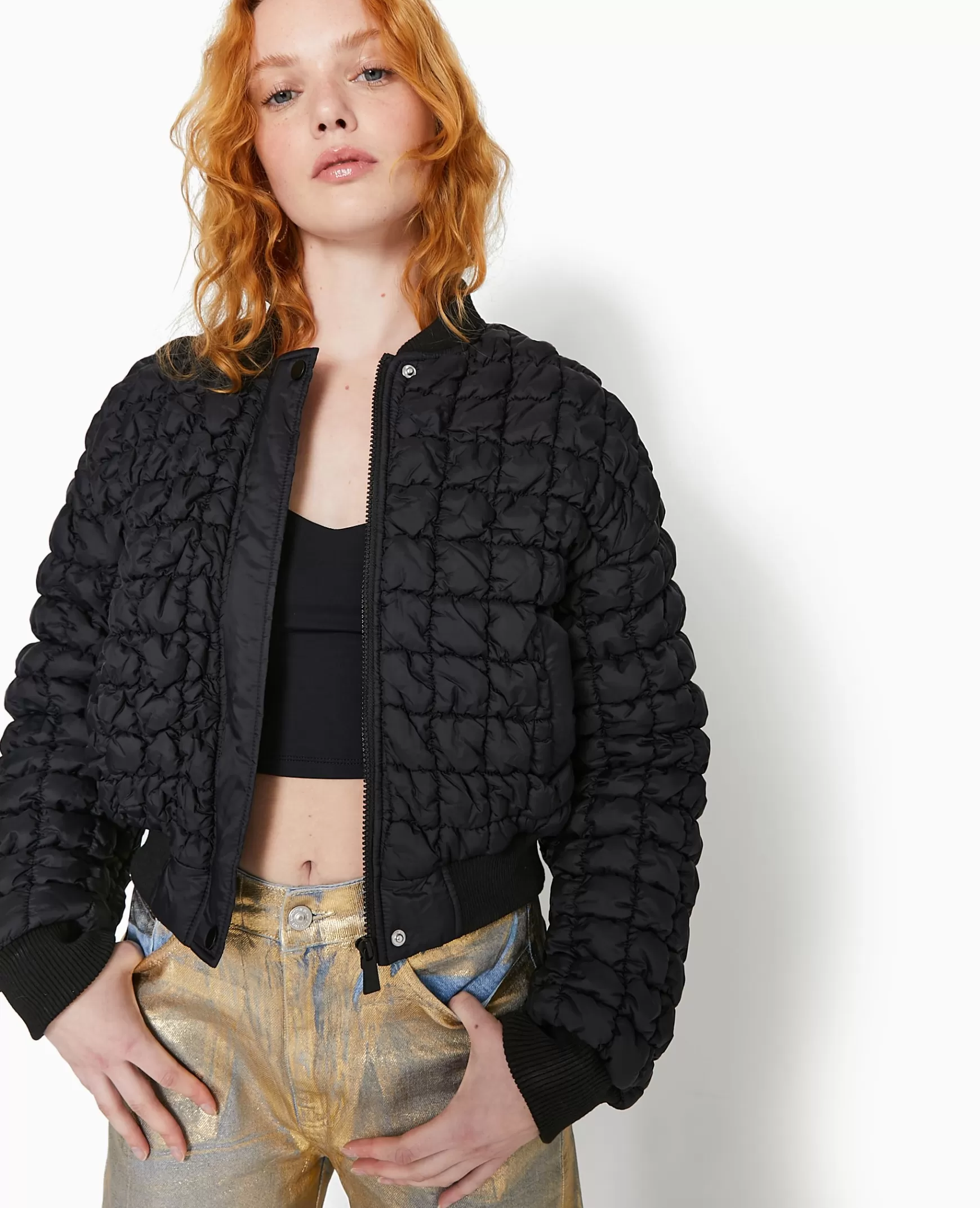 Pimkie Blouson matelass forme bombers - Noir Flash Sale