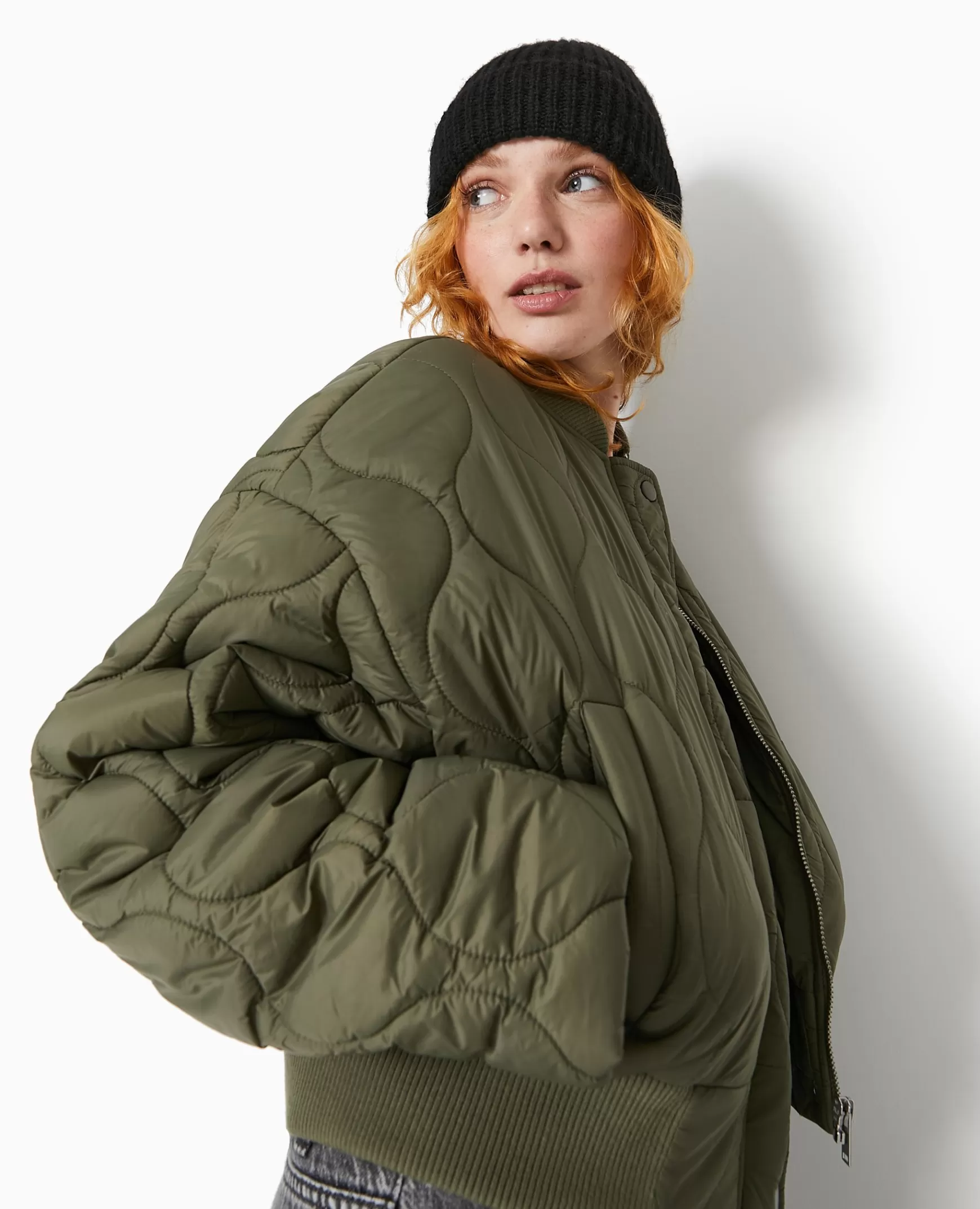 Pimkie Blouson matelass forme bombers - Vert kaki Vertkaki Best Sale