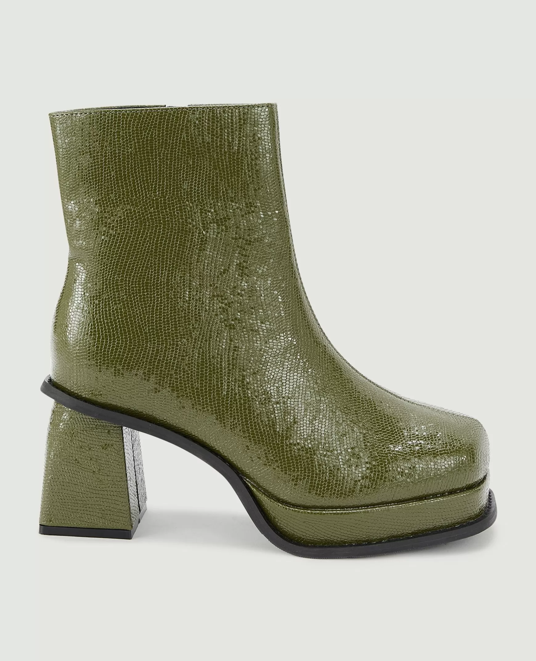 Pimkie Boots bouts carrs semelles compenses - Vert olive Vertolive Outlet