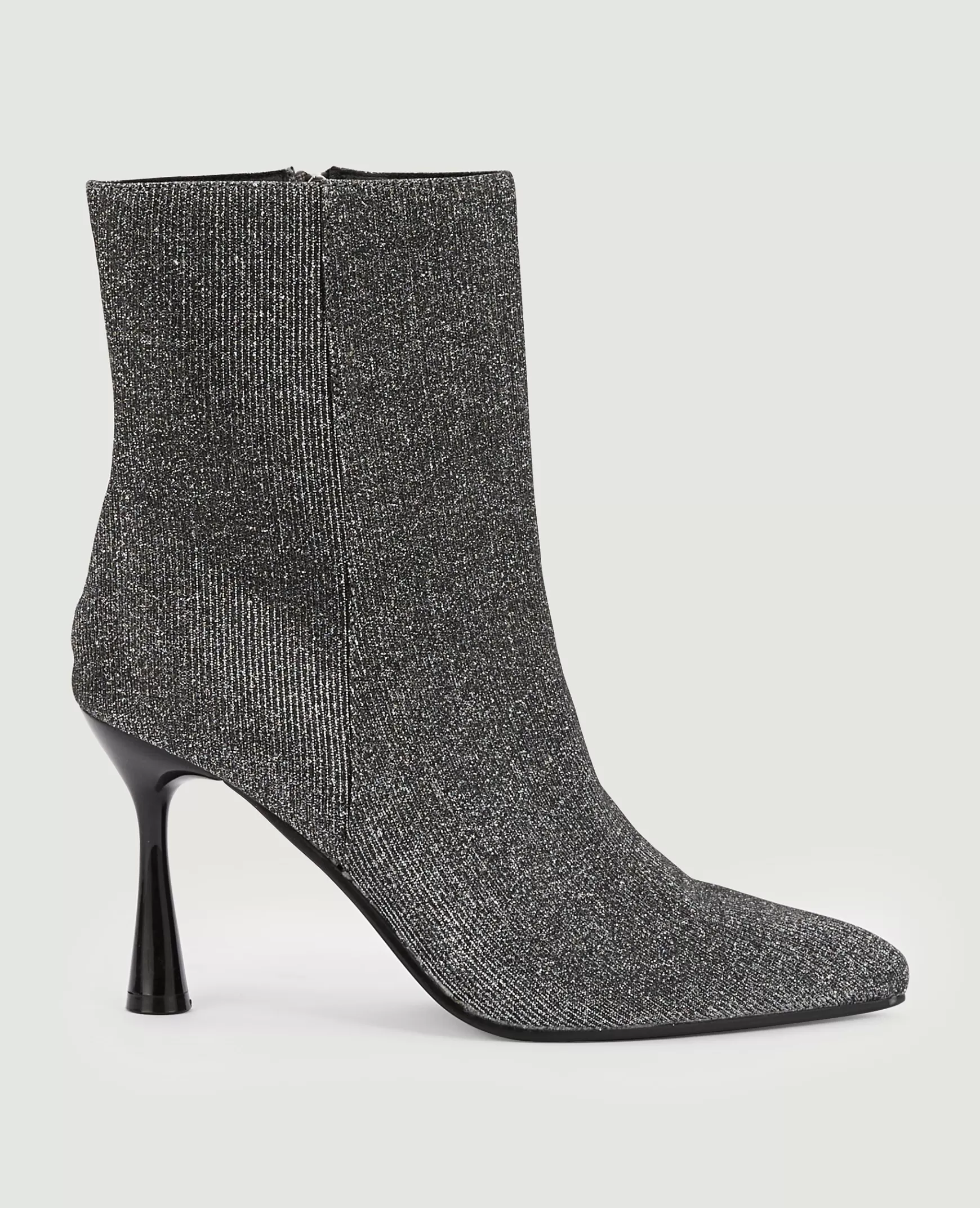 Pimkie Boots pointues en maille textile avec lurex - Argent Outlet