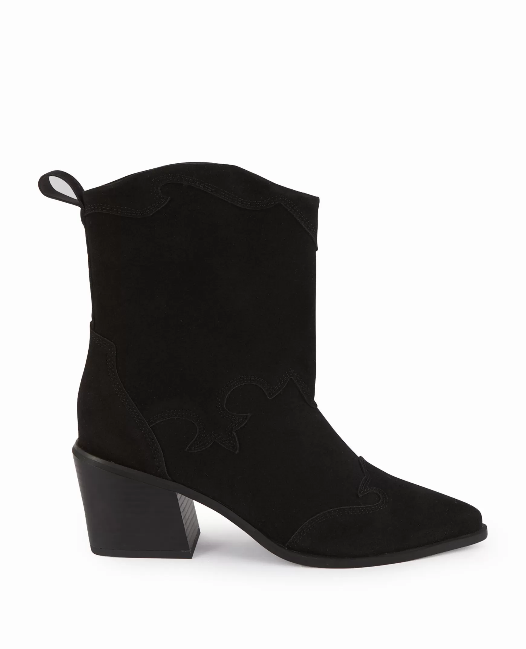 Pimkie Boots santiags en sudine - Noir Shop