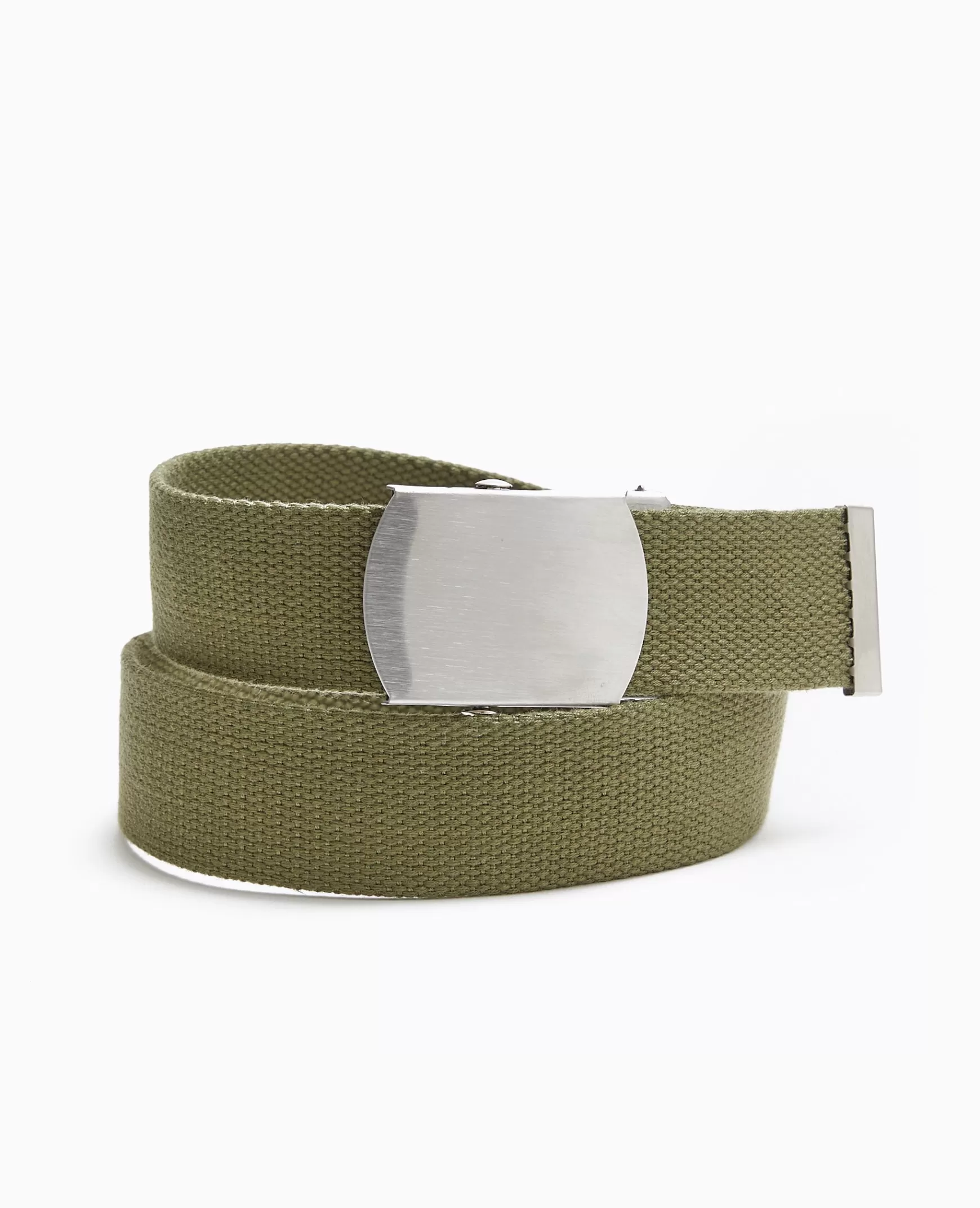 Pimkie Ceinture en canvas avec boucle mtallique - Vert kaki Vertkaki Clearance