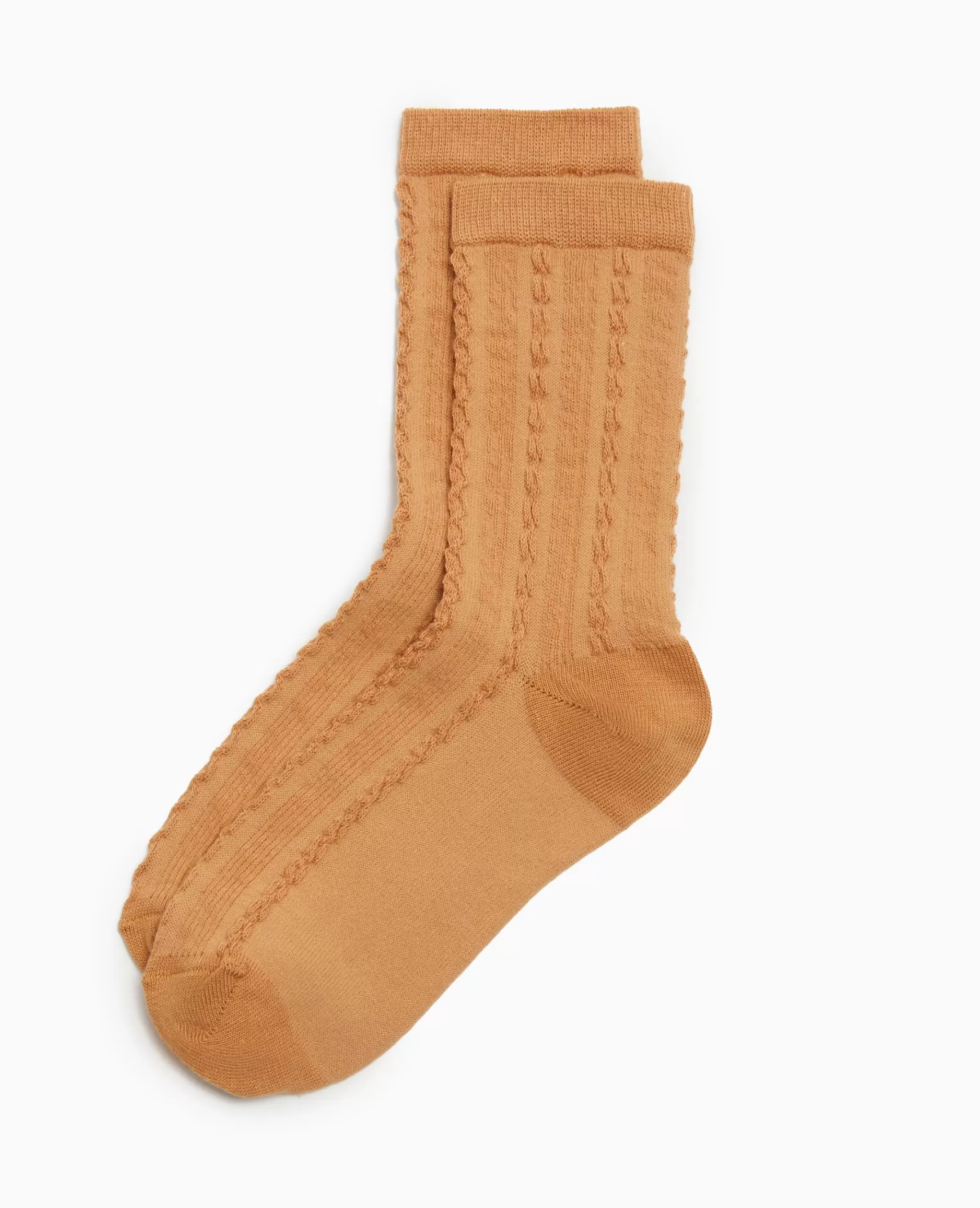 Pimkie Chaussettes en maille fantaisie - Marron Online