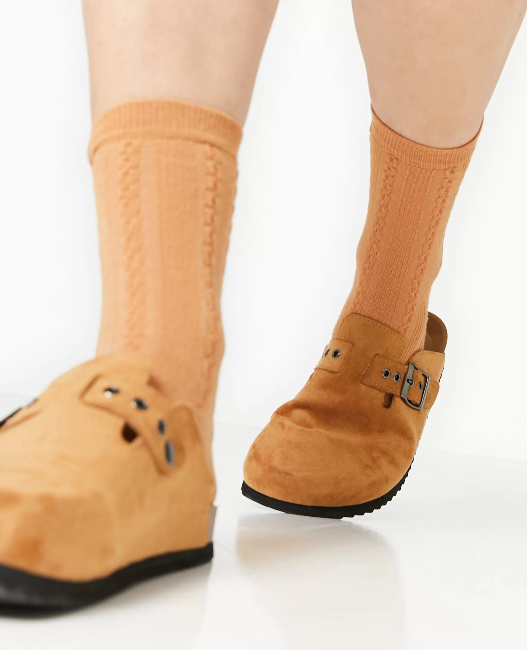 Pimkie Chaussettes en maille fantaisie - Marron Online