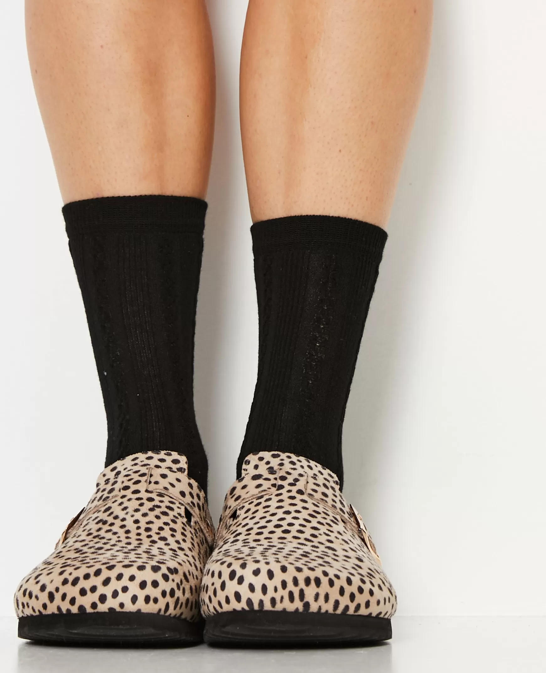 Pimkie Chaussettes en maille fantaisie - Noir Store