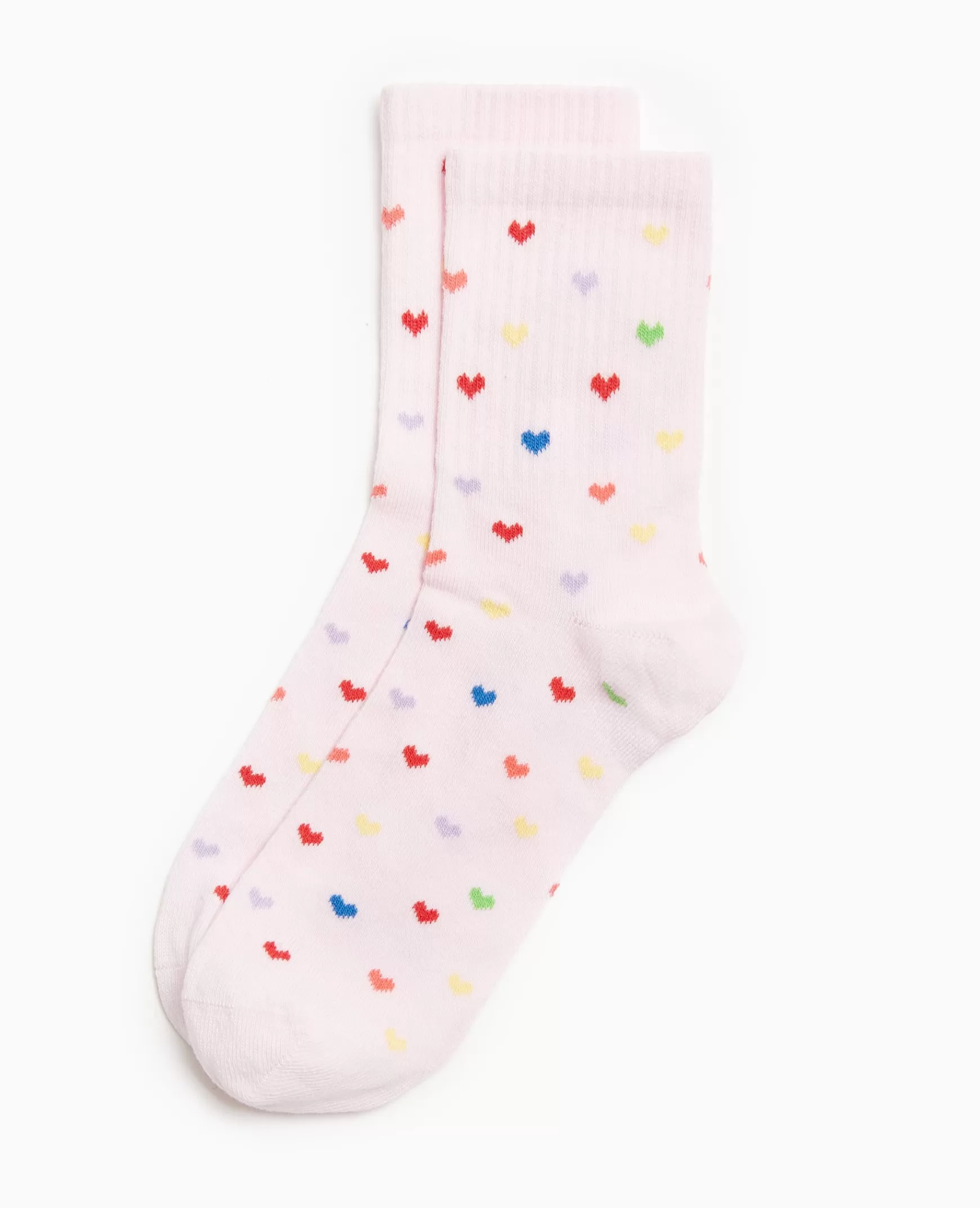 Pimkie Chaussettes motif cœurs multicolores - Rose Flash Sale