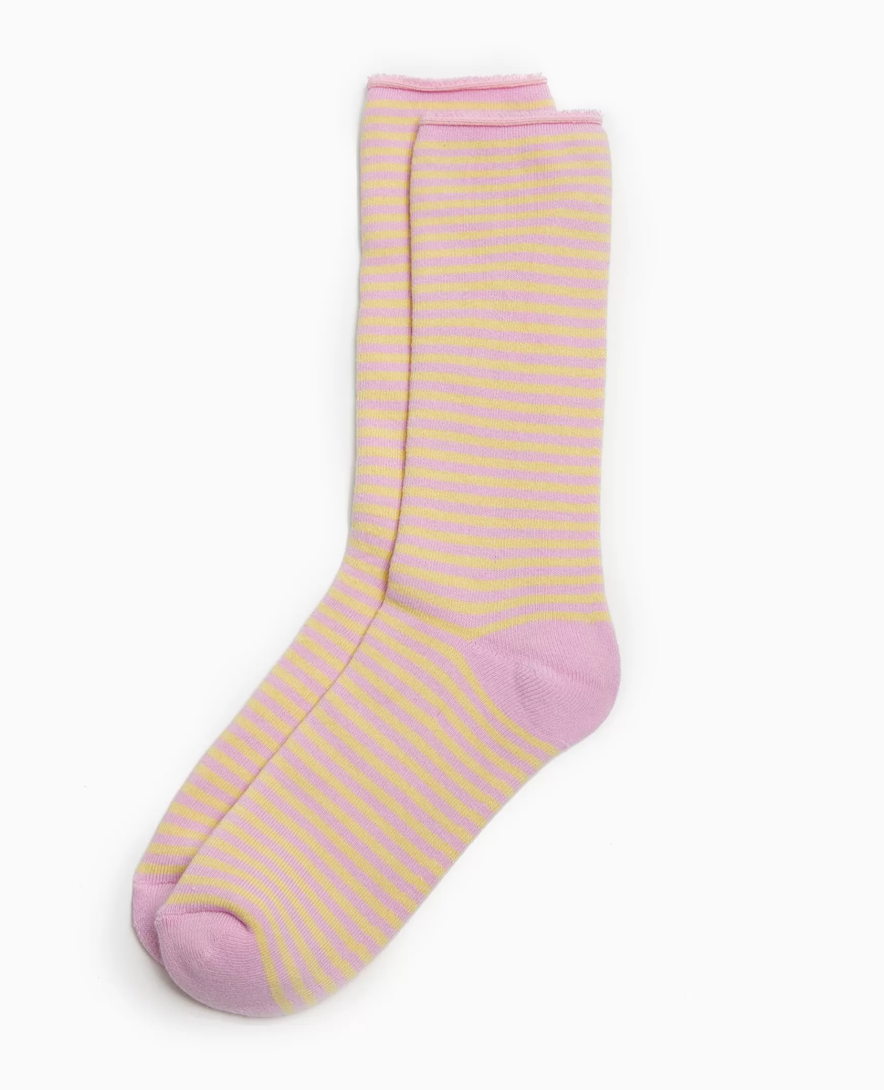 Pimkie Chaussettes rayes maille bouclette intrieure - Rose clair Roseclair Best