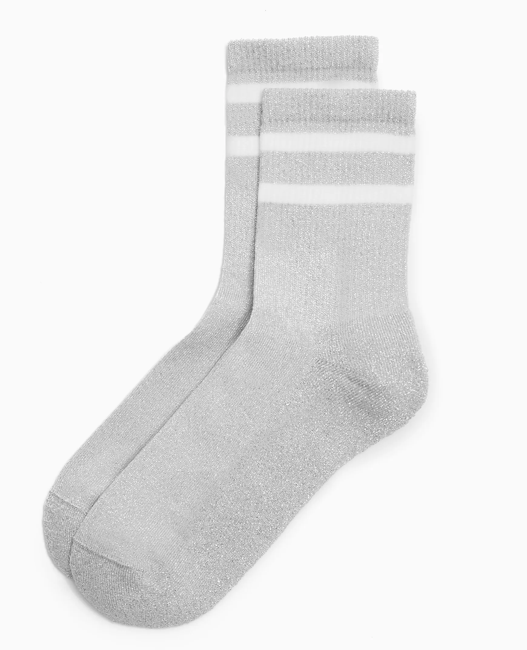 Pimkie Chaussettes sport avec lurex - Argent Online