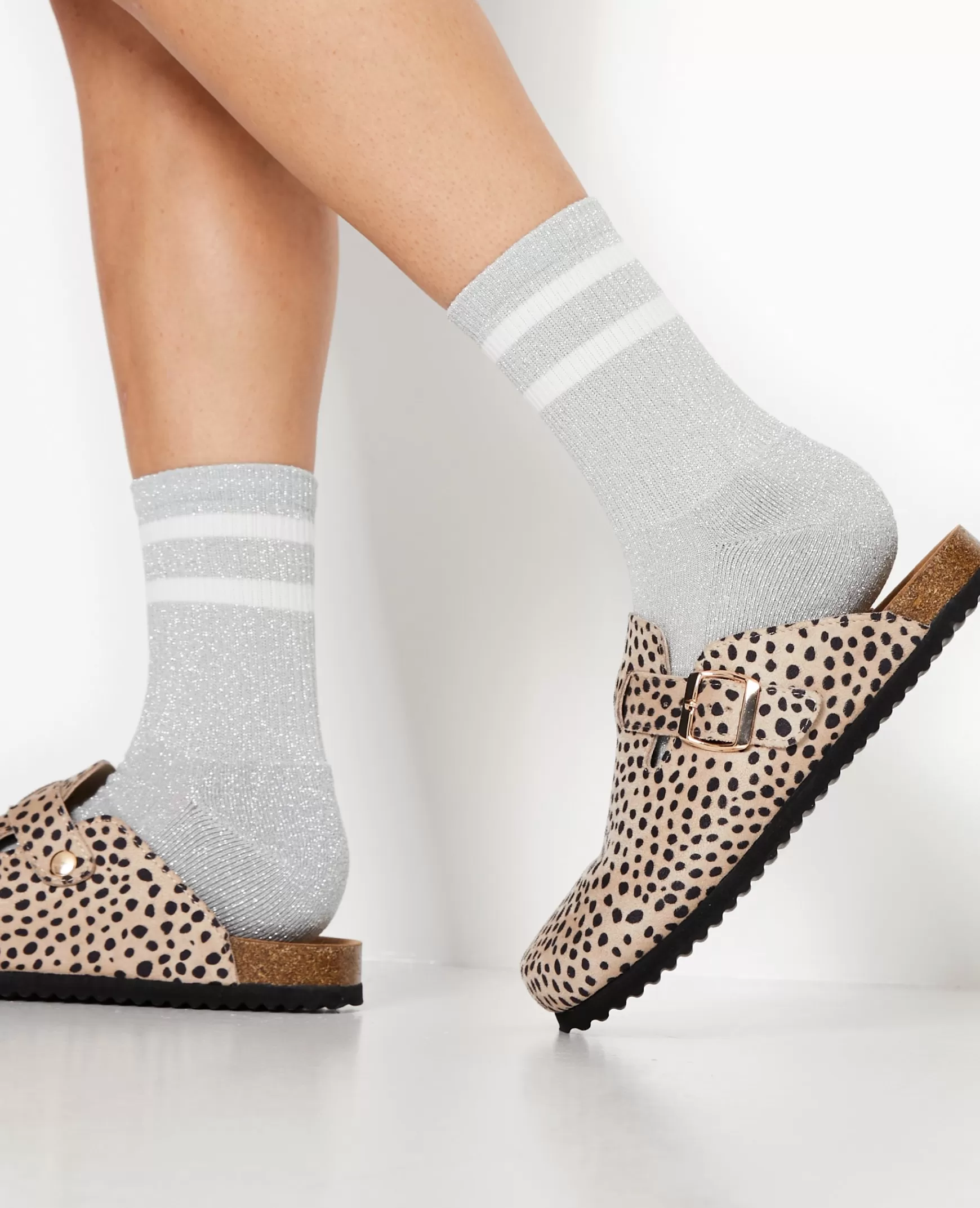 Pimkie Chaussettes sport avec lurex - Argent Online