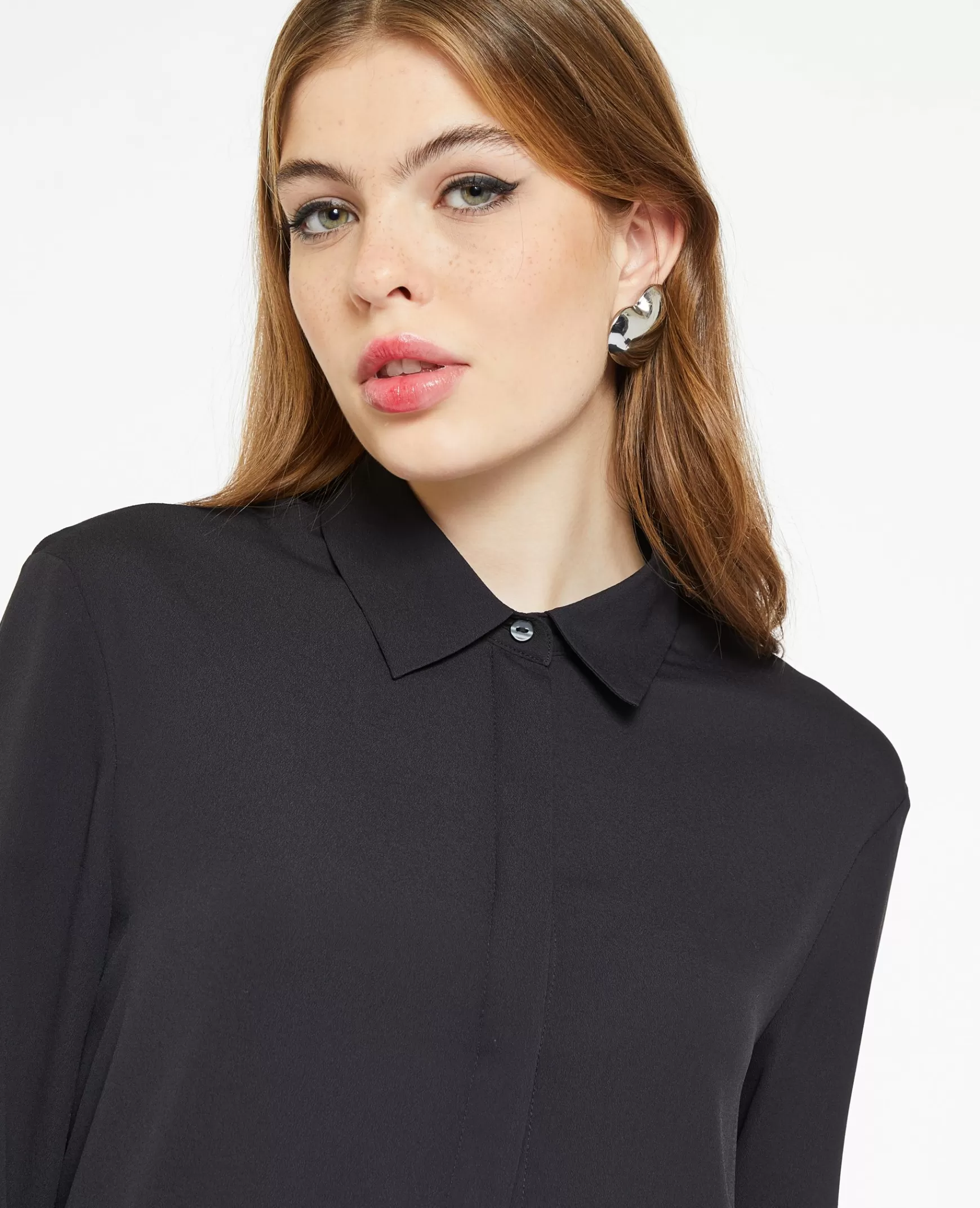 Pimkie Chemise fluide - Noir Cheap