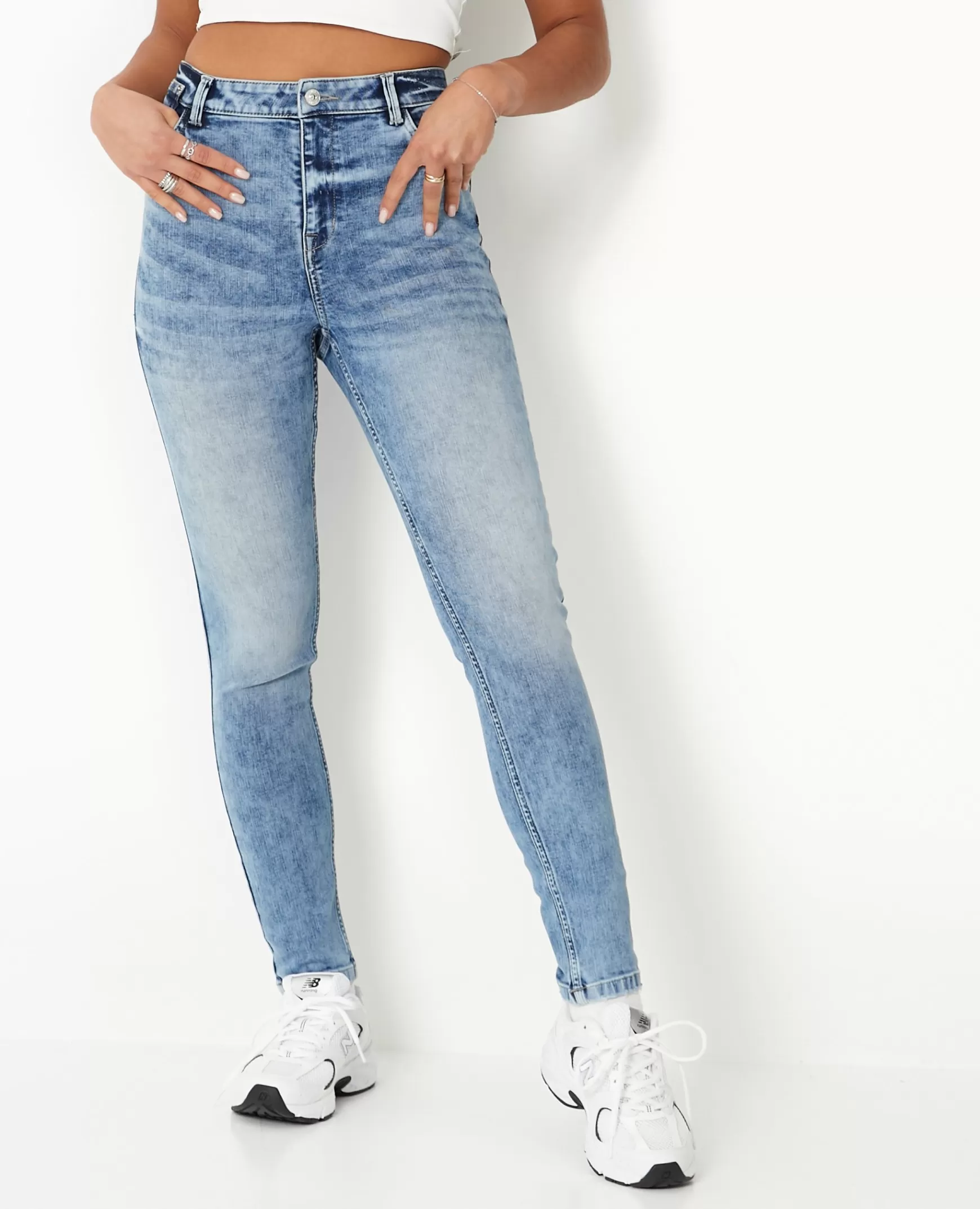 Pimkie Jean skinny push up taille regular - Bleu Cheap