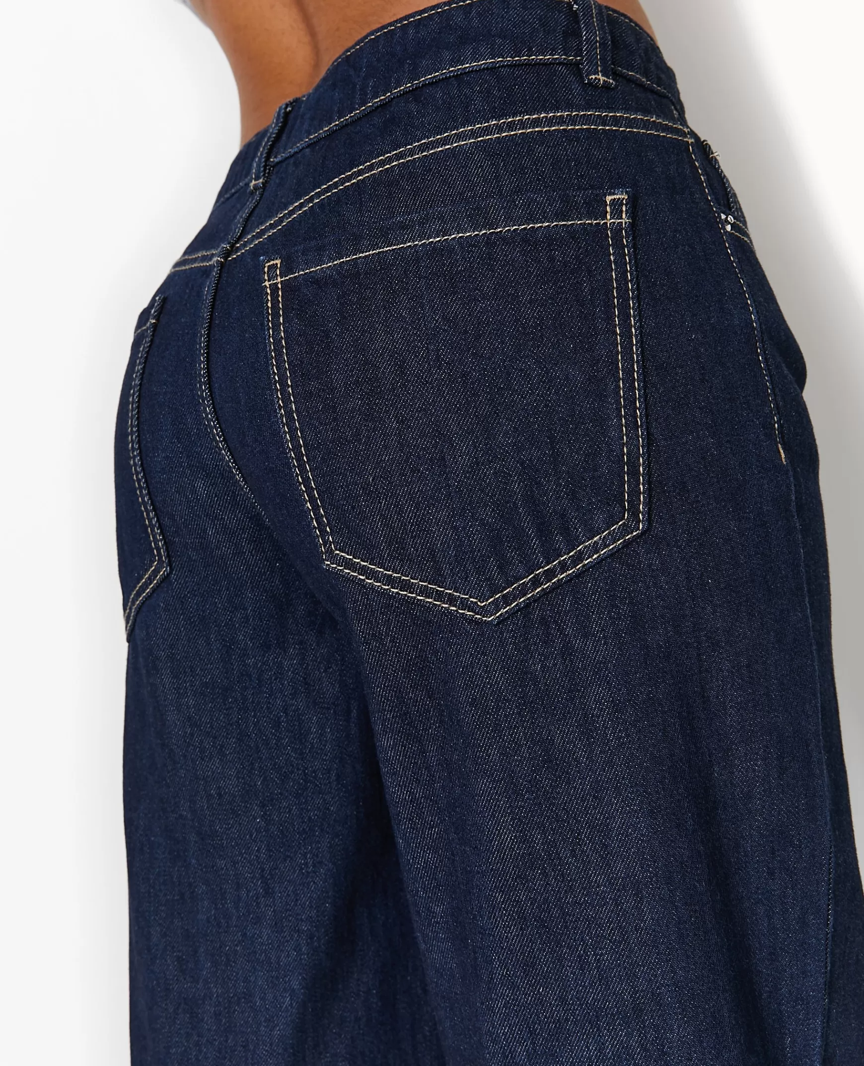 Pimkie Jean wide taille basse - Bleu Cheap