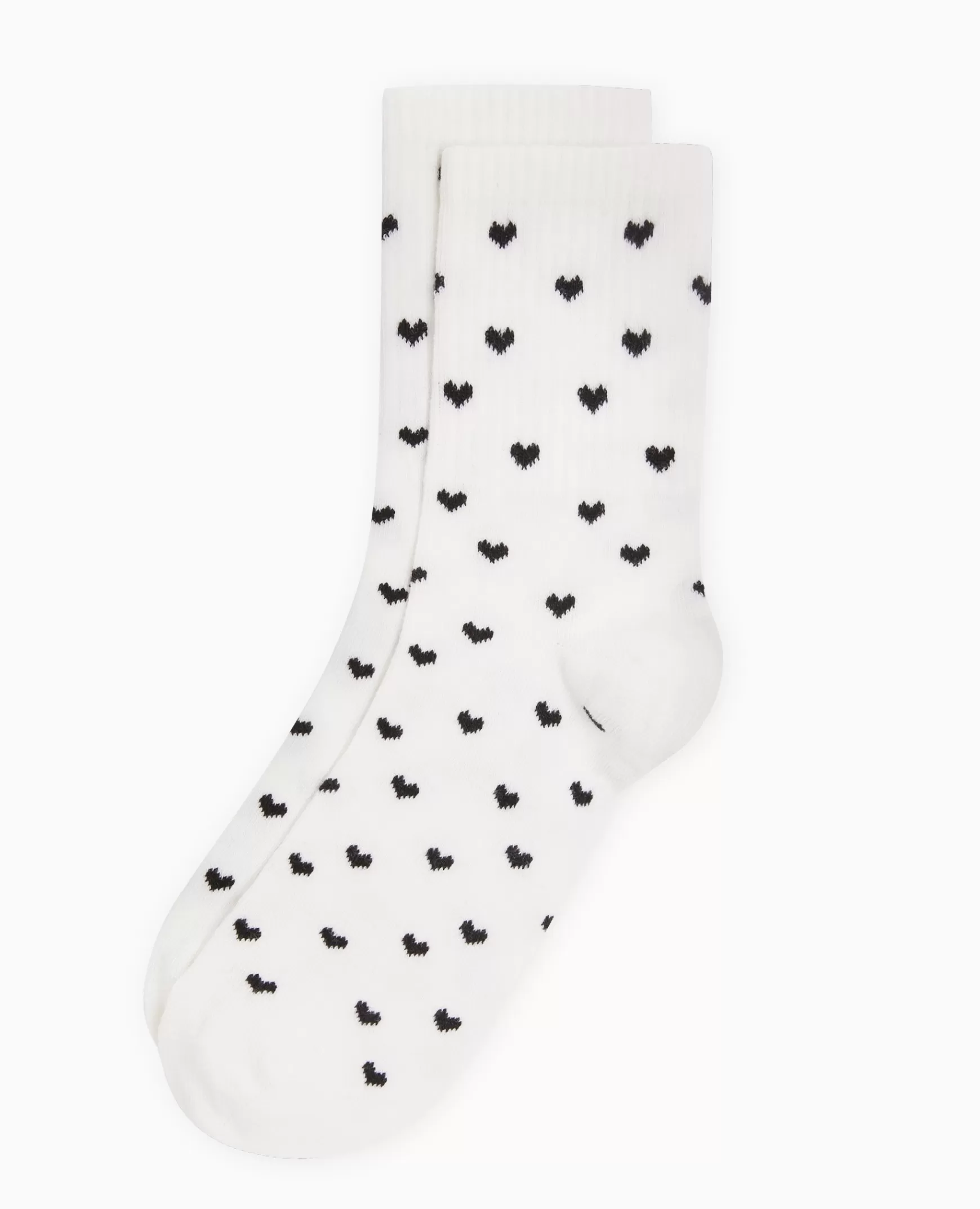 Pimkie Paire de chaussettes avec cœurs - Blanc Store