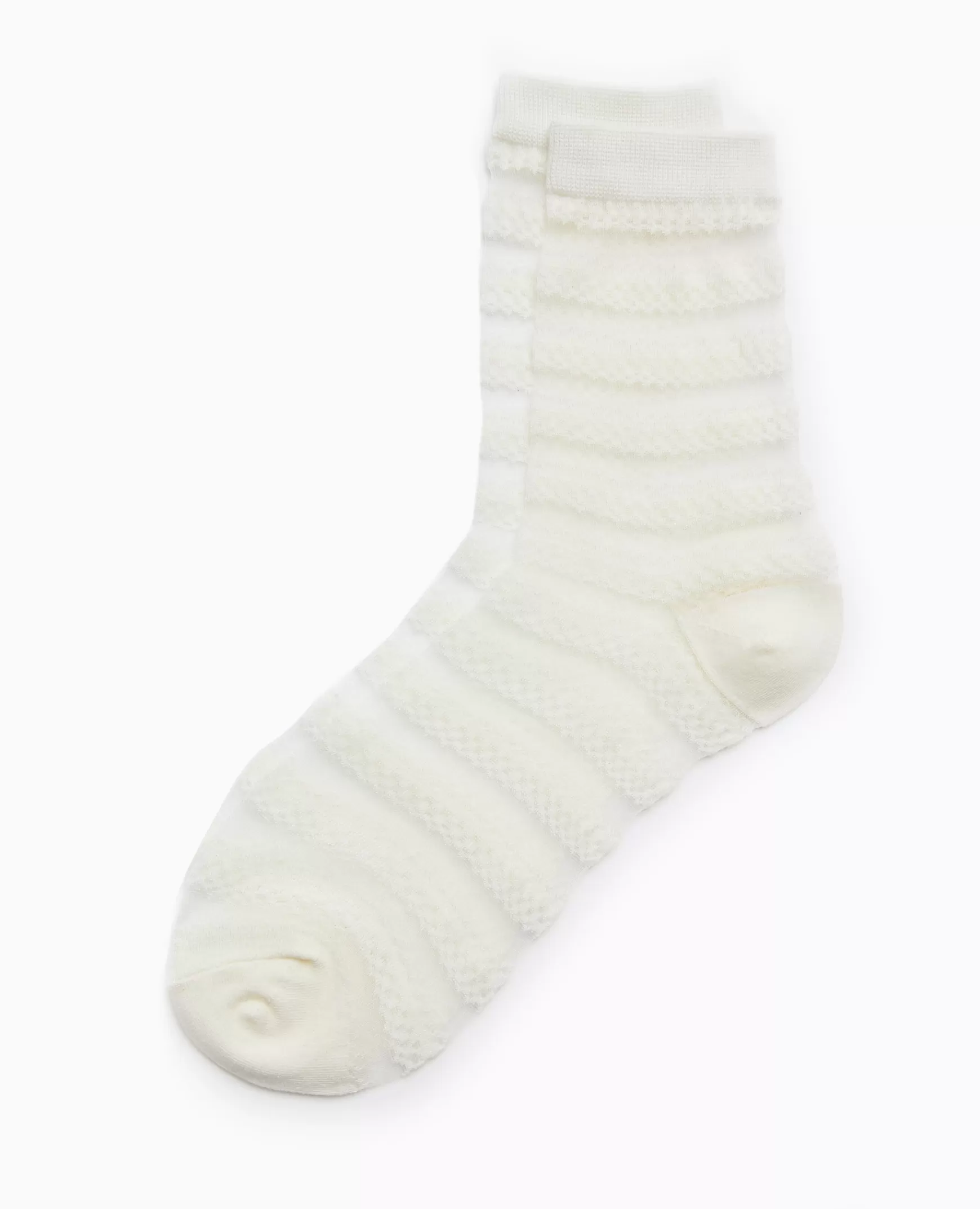 Pimkie Paire de chaussettes bi-matière - Blanc Flash Sale