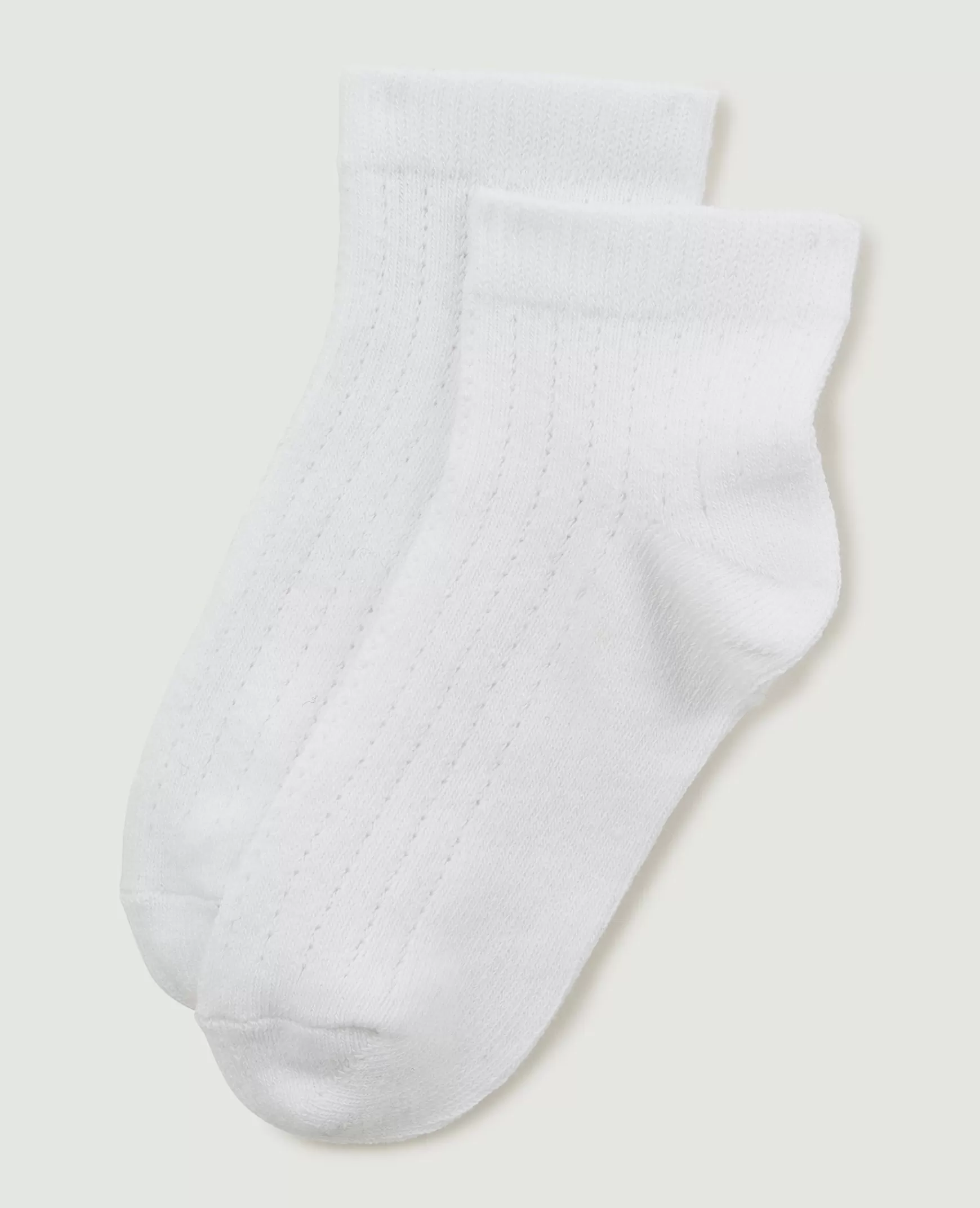 Pimkie Paire de chaussettes en maille ajoure - Blanc Store