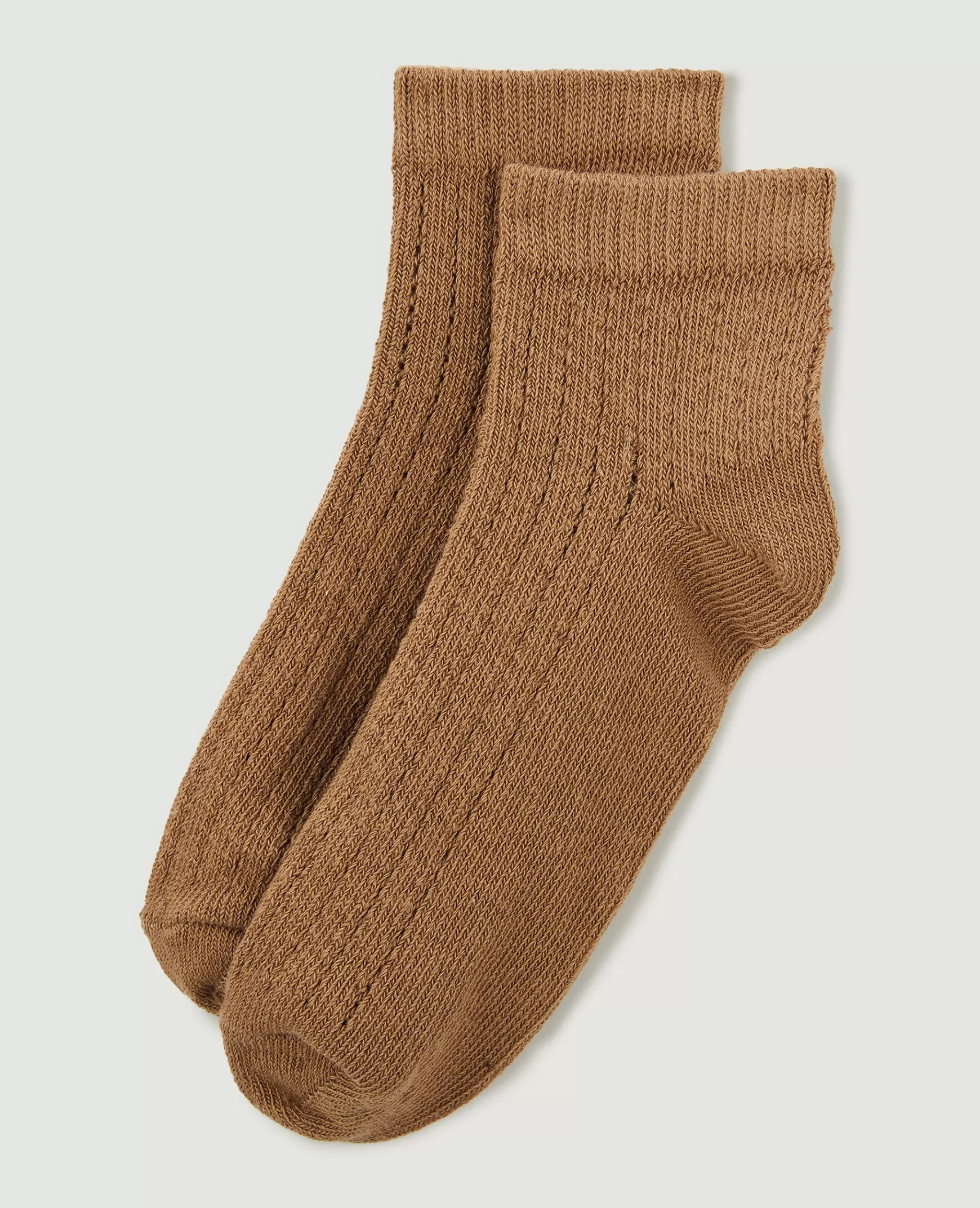 Pimkie Paire de chaussettes en maille ajoure - Camel Best Sale