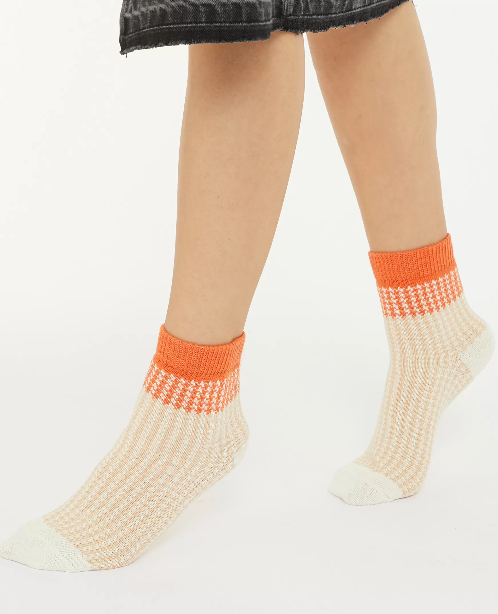 Pimkie Paire de chaussettes motif pied-de-poule - Beige Online