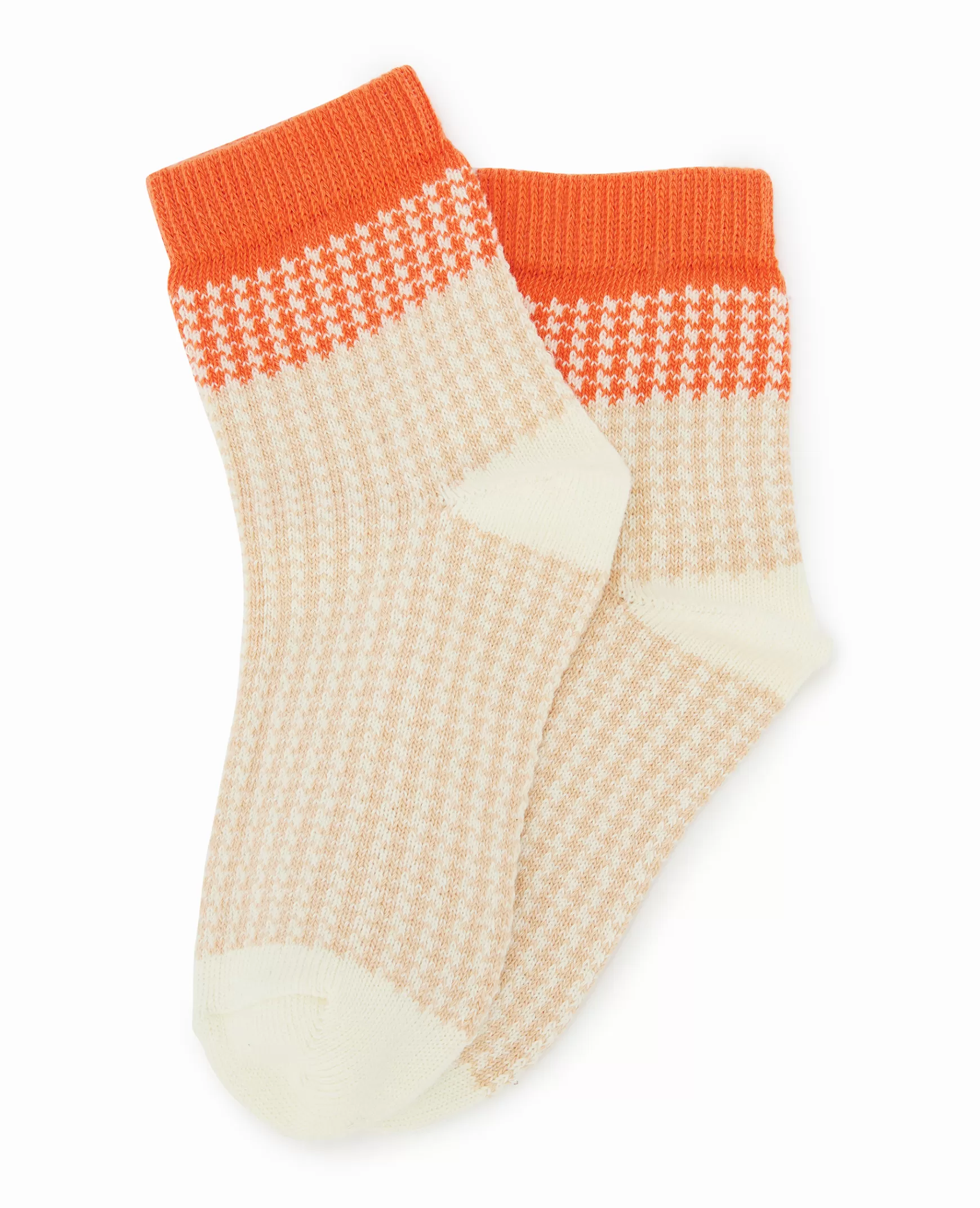 Pimkie Paire de chaussettes motif pied-de-poule - Beige Online