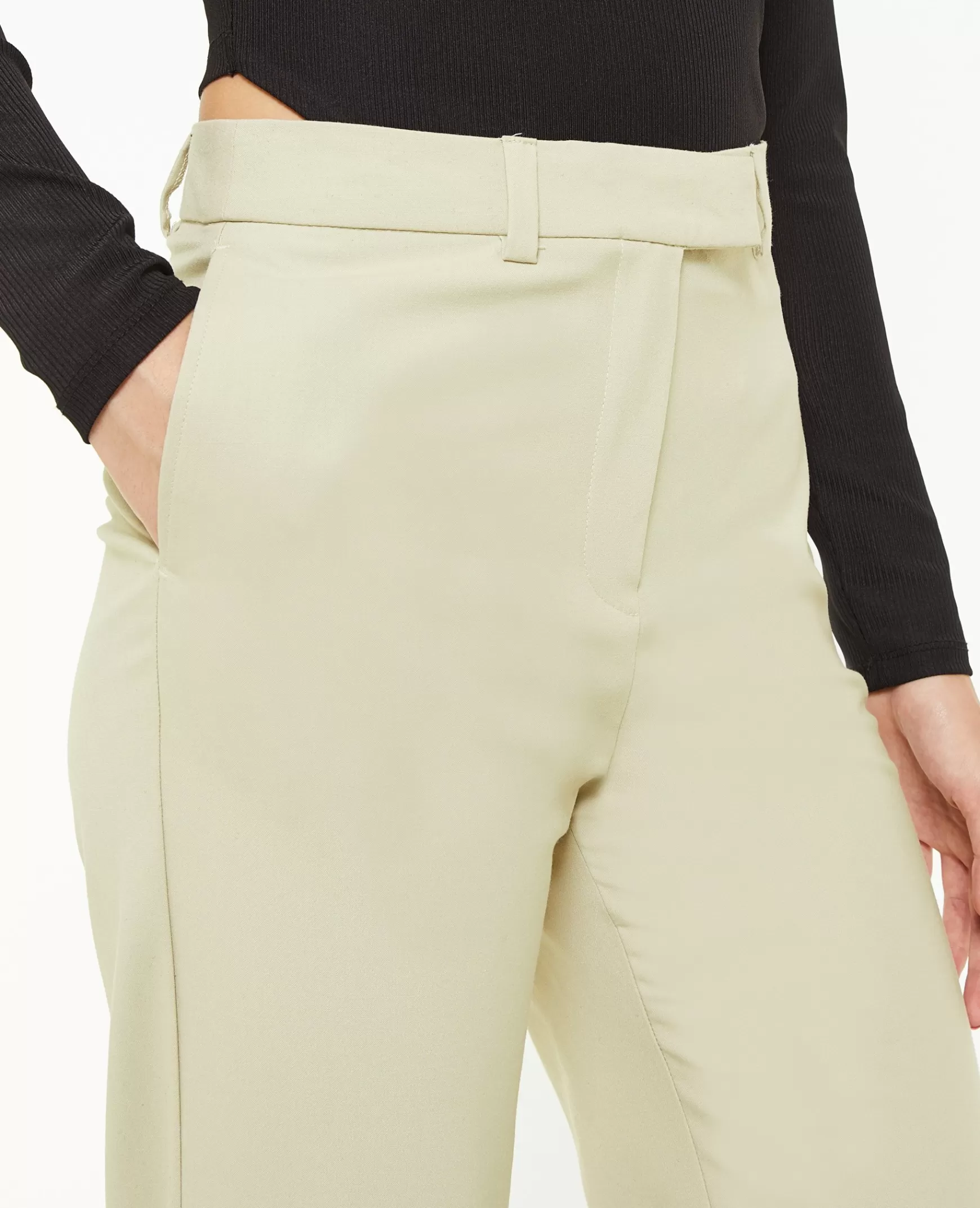 Pimkie Pantalon de costume droit - Vert de gris Vertdegris Online