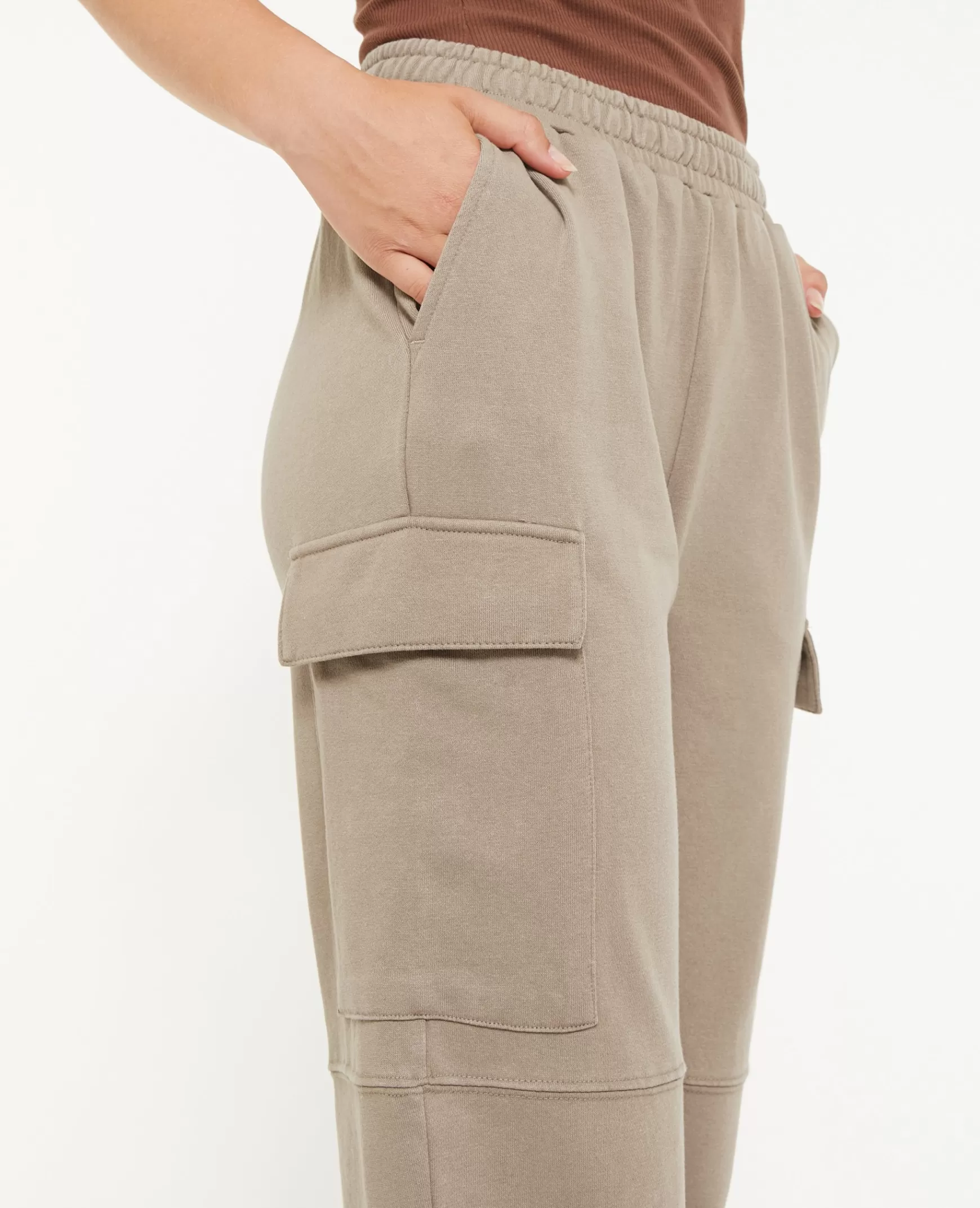 Pimkie Pantalon de jogging cargo - Taupe Hot