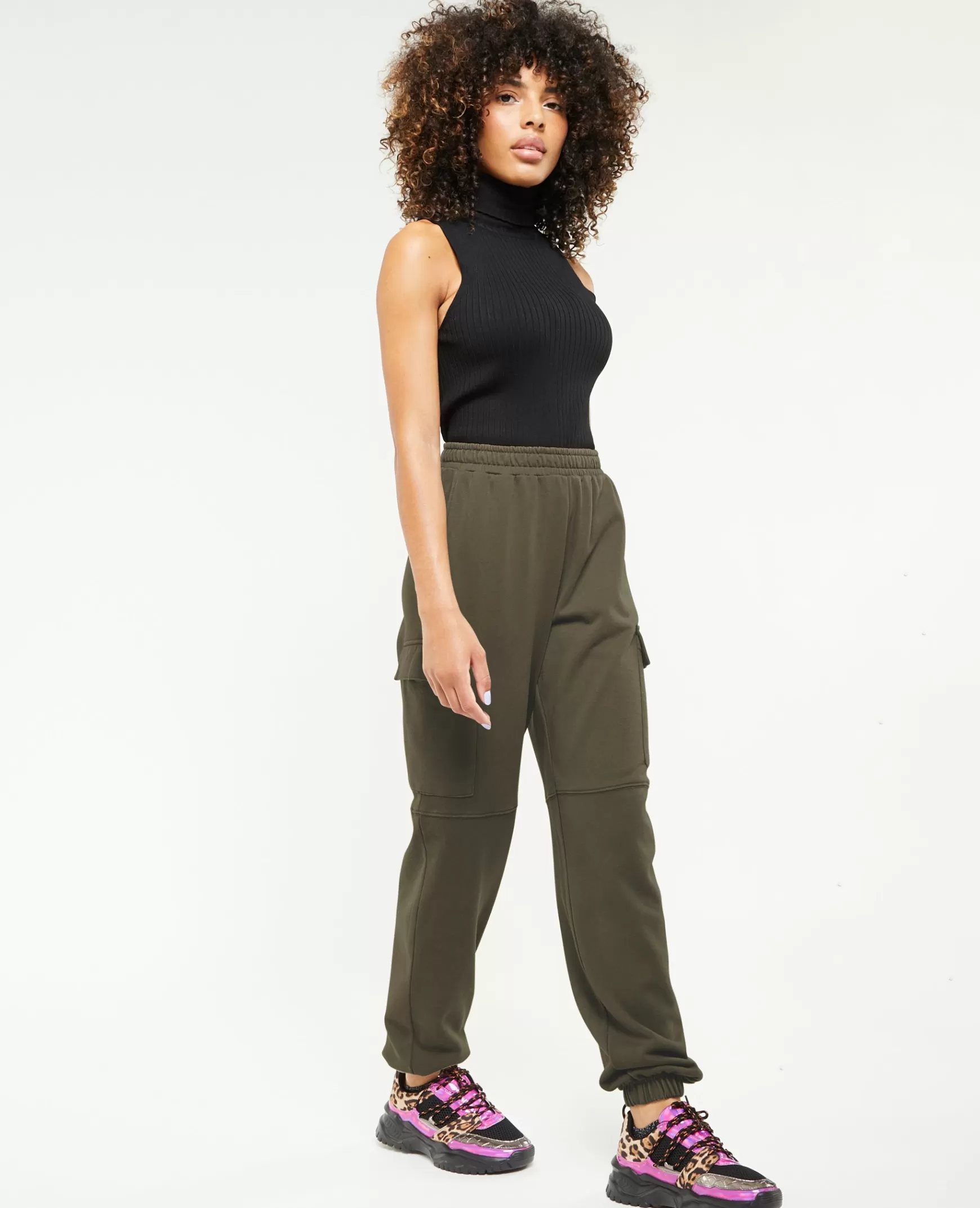 Pimkie Pantalon de jogging cargo - Vert kaki Vertkaki Online