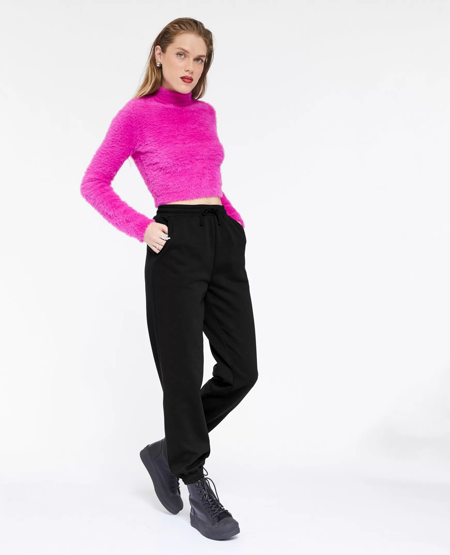 Pimkie Pantalon de jogging en molleton - Noir Fashion