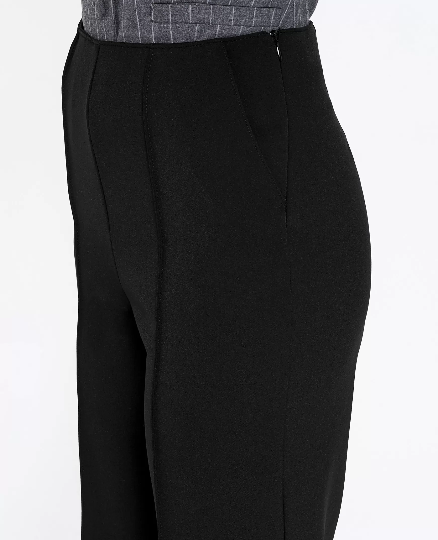 Pimkie Pantalon droit avec coutures pinces - Noir Hot