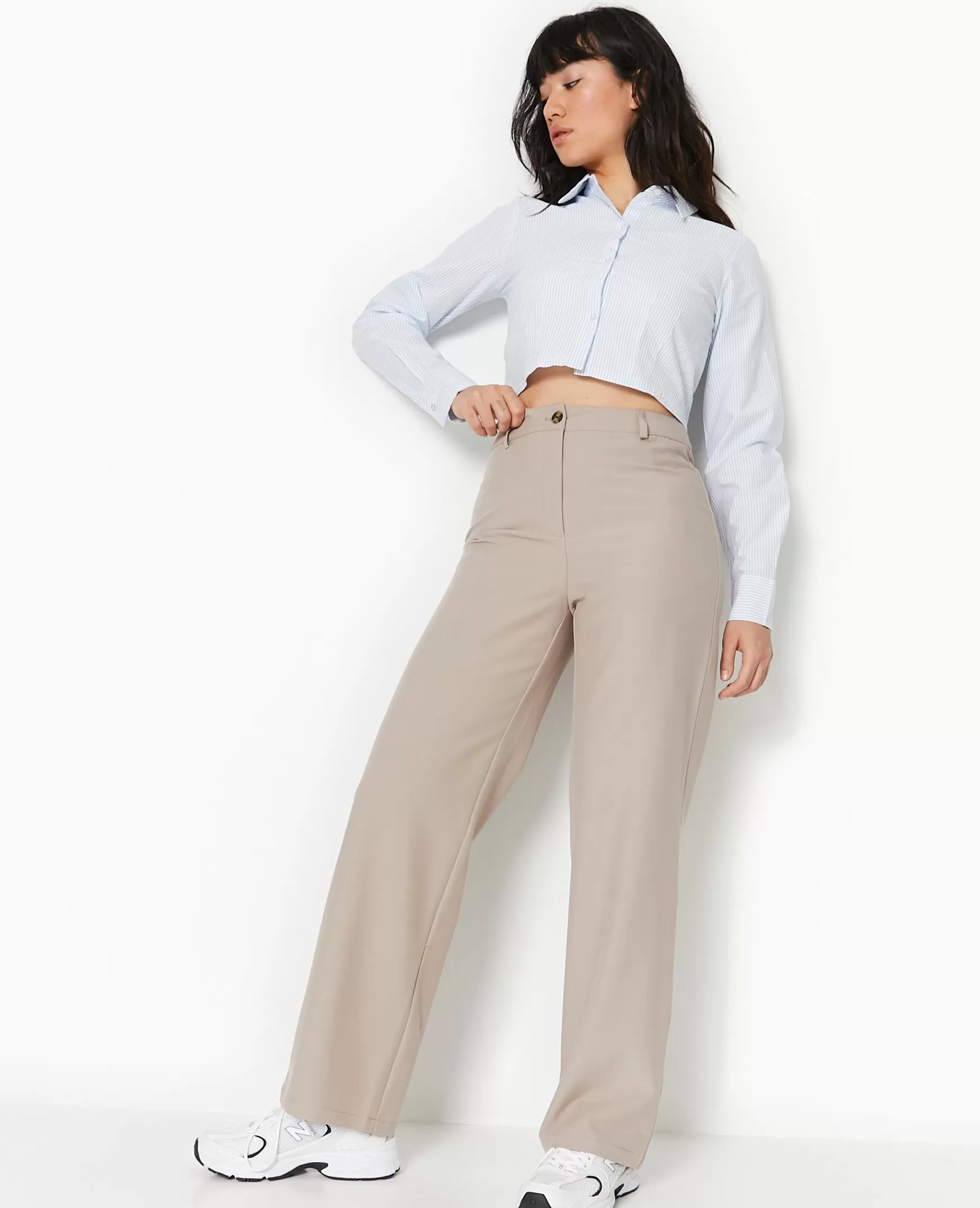 Pimkie Pantalon droit city - Beige Best Sale