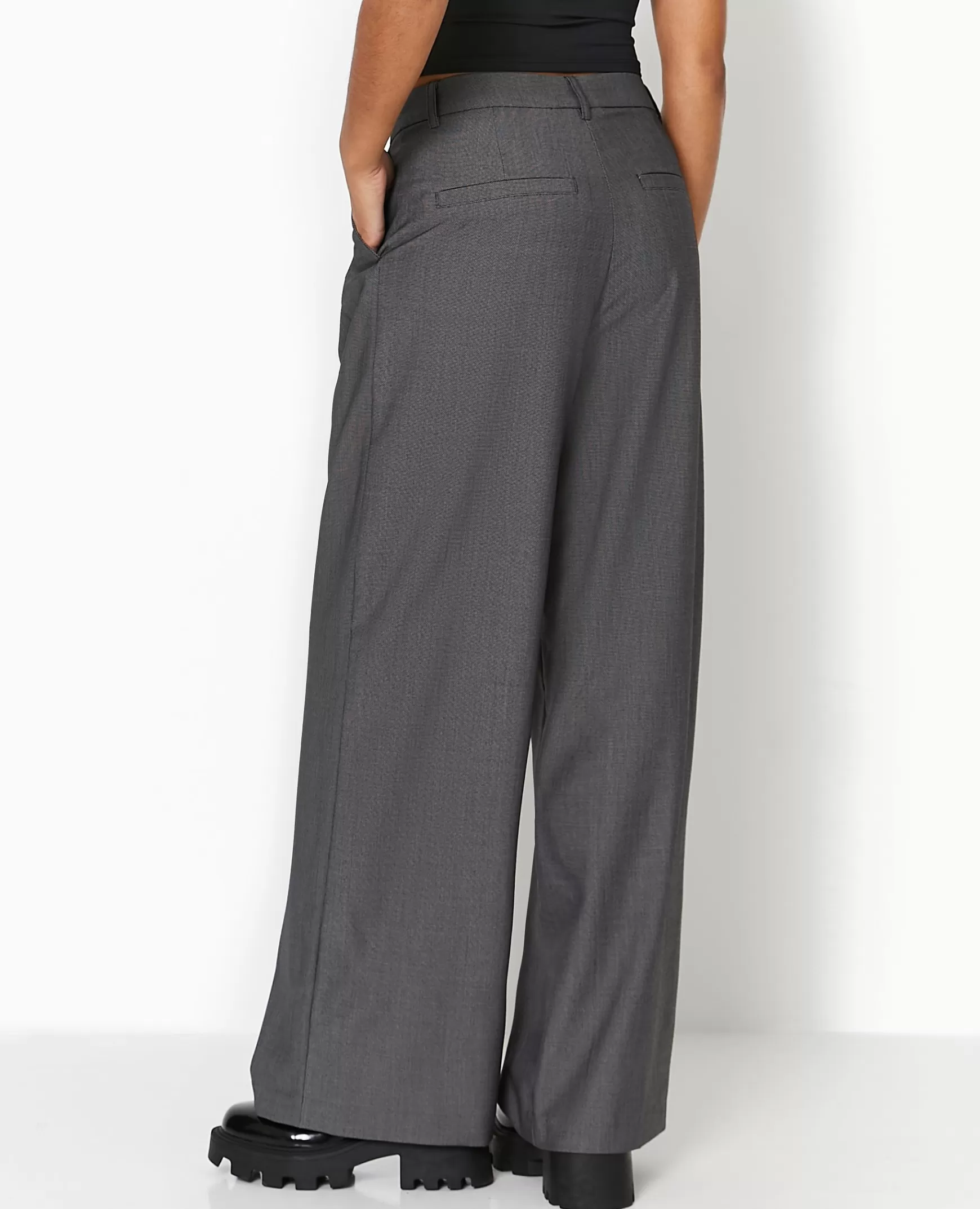 Pimkie Pantalon droit et large avec pinces - Gris fonc Grisfonc Best