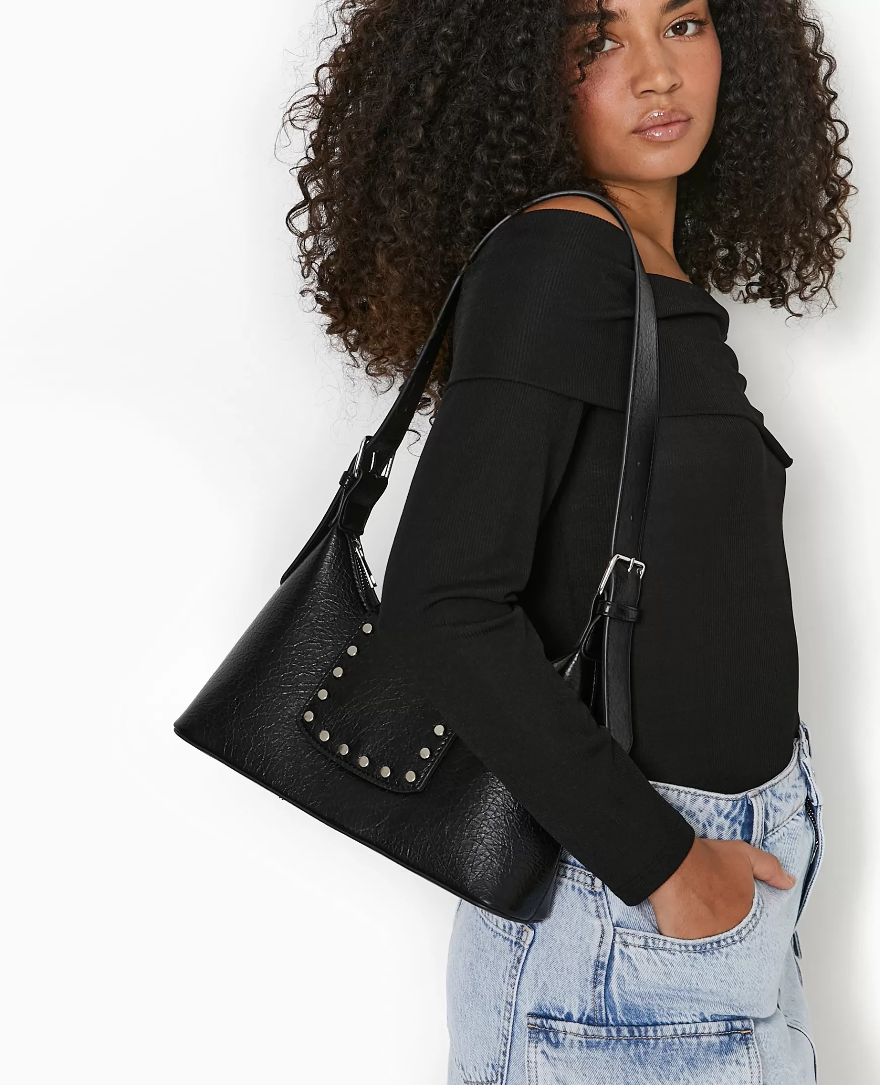 Pimkie Sac port paule avec clous - Noir Best Sale