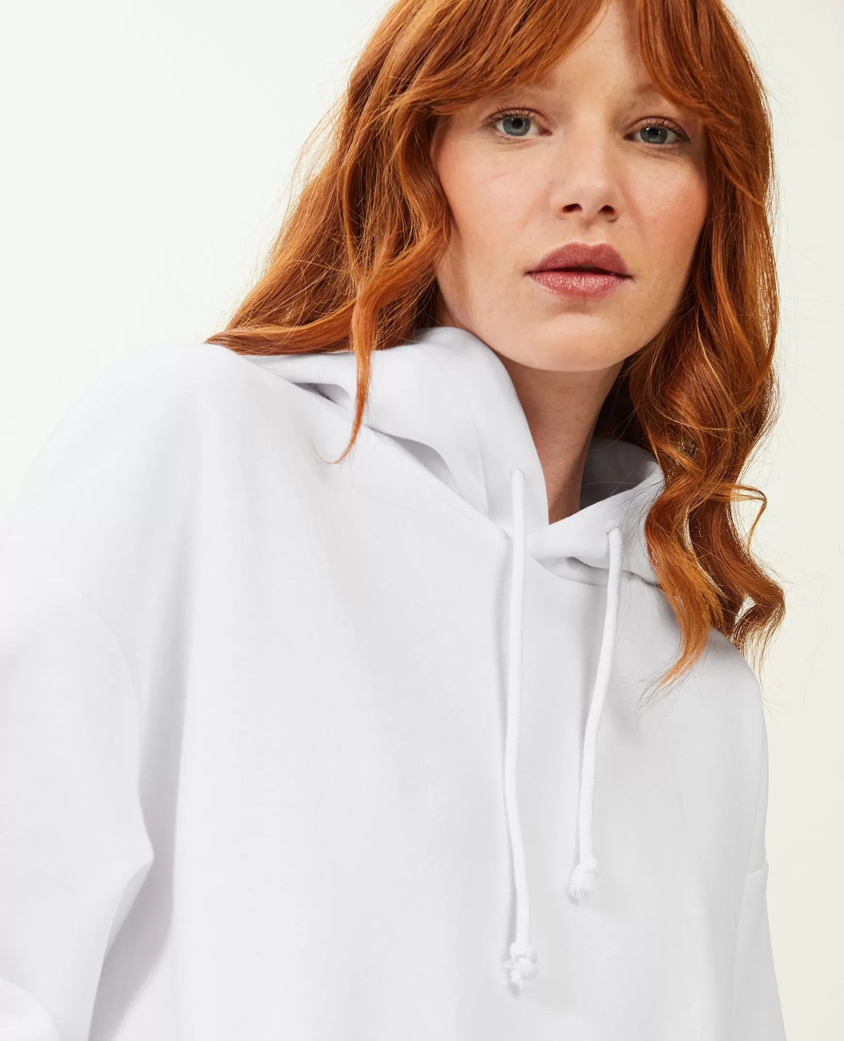 Pimkie Sweat capuche oversize - Blanc Fashion