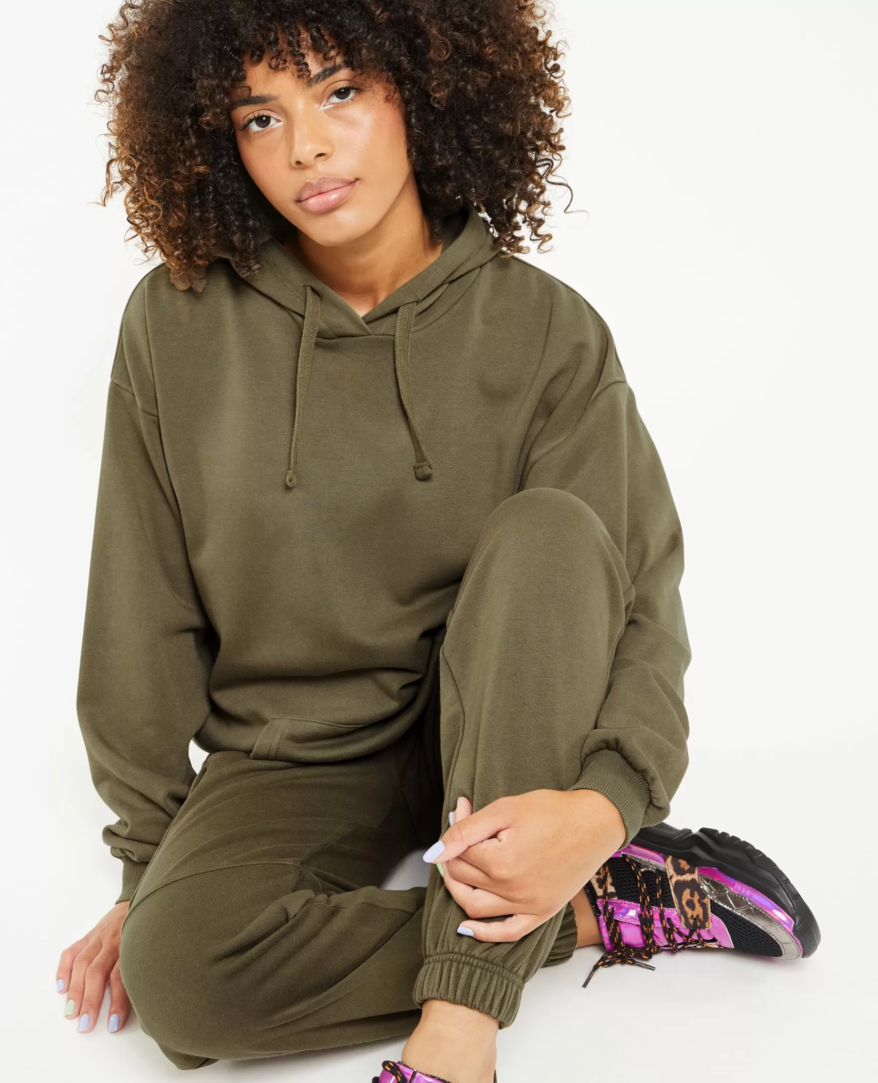 Pimkie Sweat capuche oversize effet lav - Vert kaki Vertkaki Sale