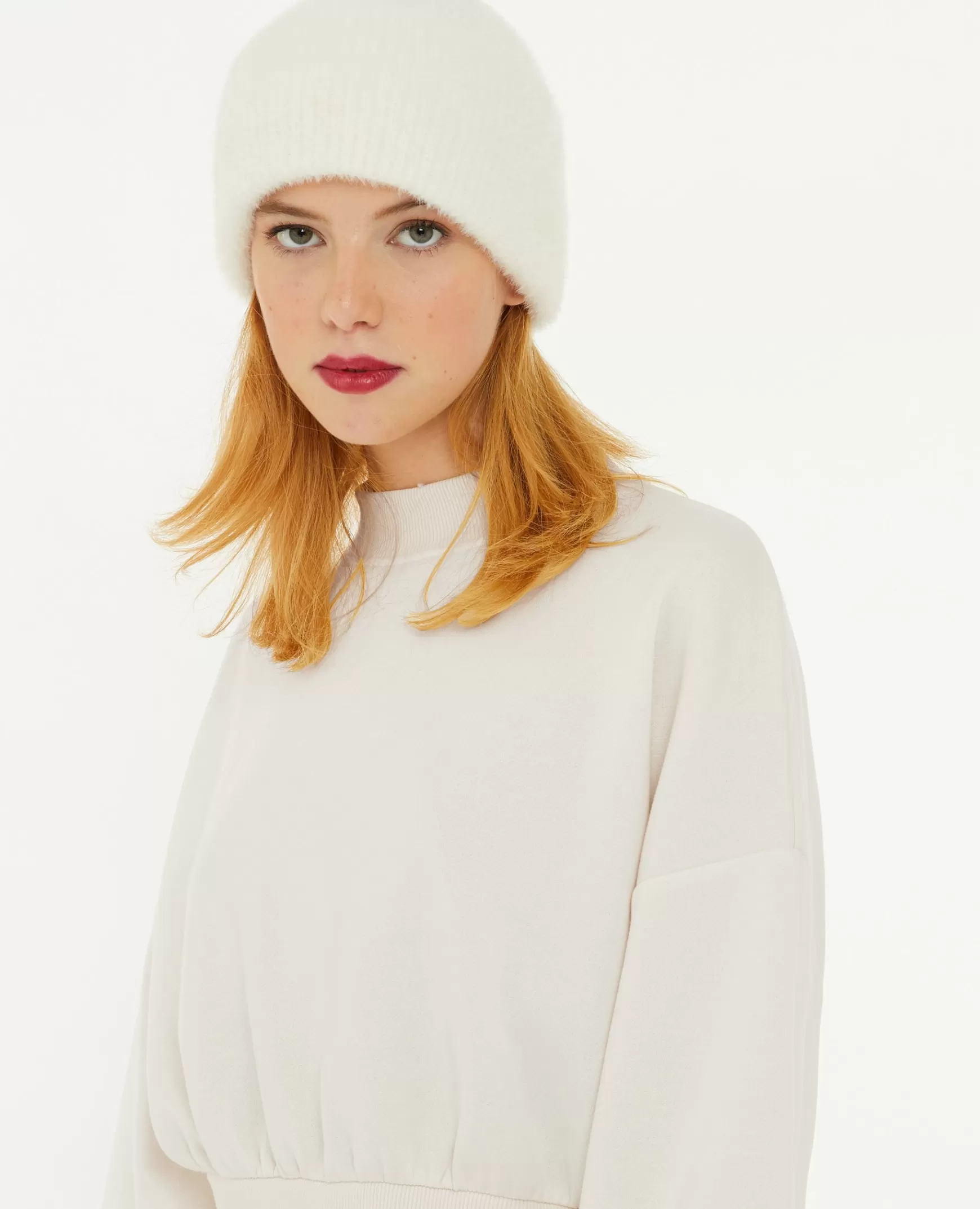 Pimkie Sweat court avec col montant - Blanc Online